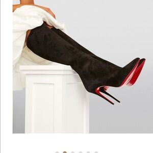 CHRISTIAN LOUBOUTIN Kate suede boots 100 size 6